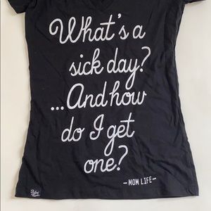 Mom life black tshirt funny size s